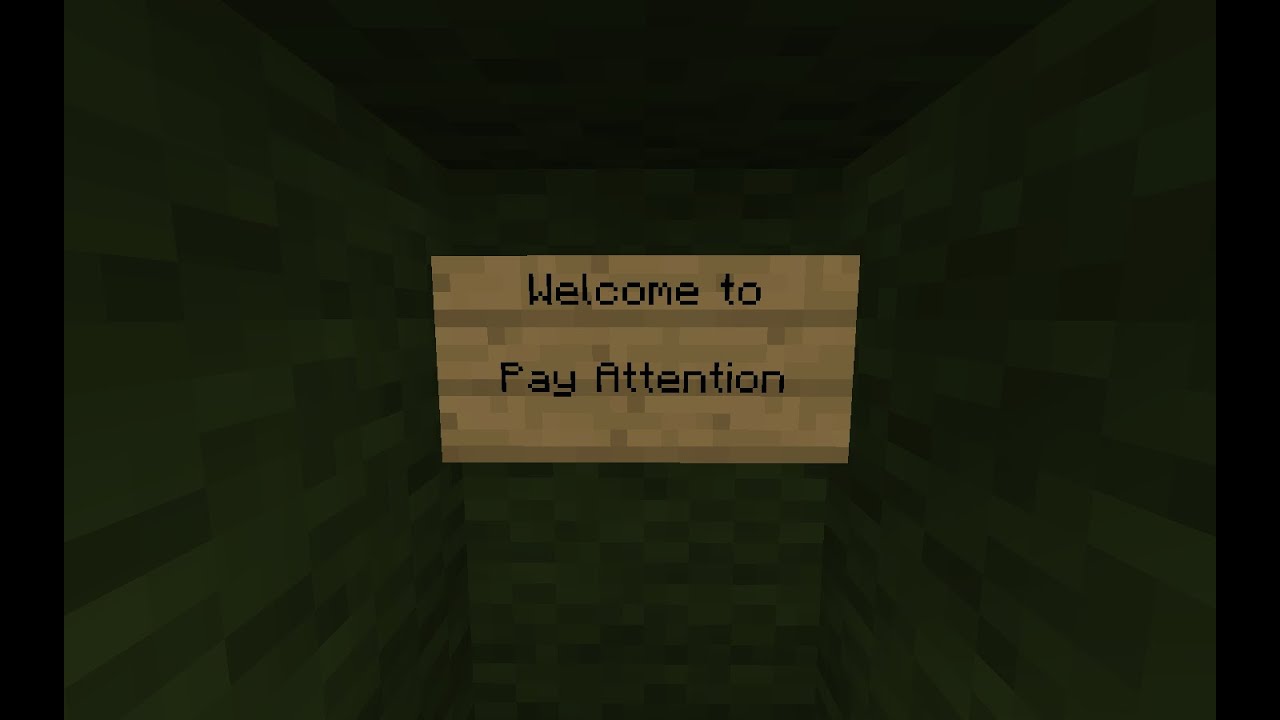Minecraft: Pay Attention 1.8 - A Puzzle Map