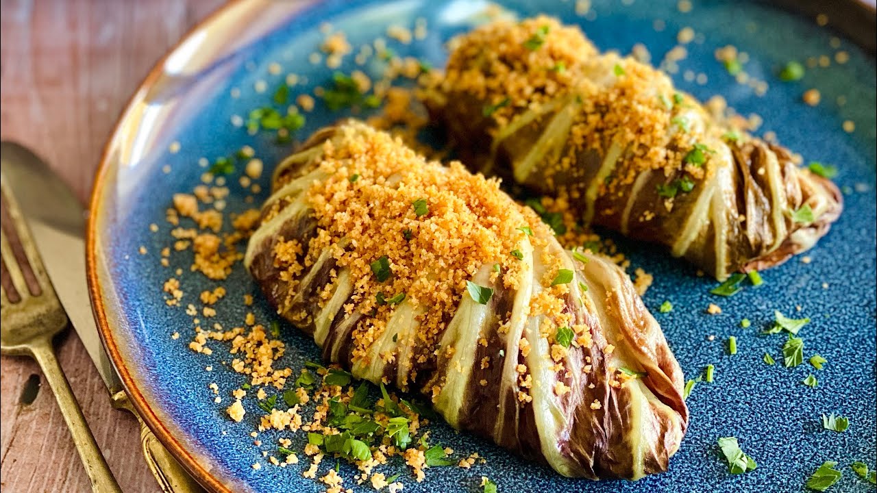 Involtini di radicchio- Ricetta vegan buona e facile