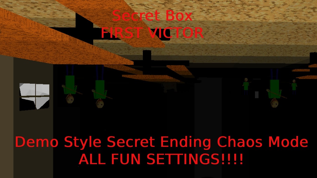 Demo Style Chaos Mode Secret Ending ALL FUN SETTINGS (First Victor)