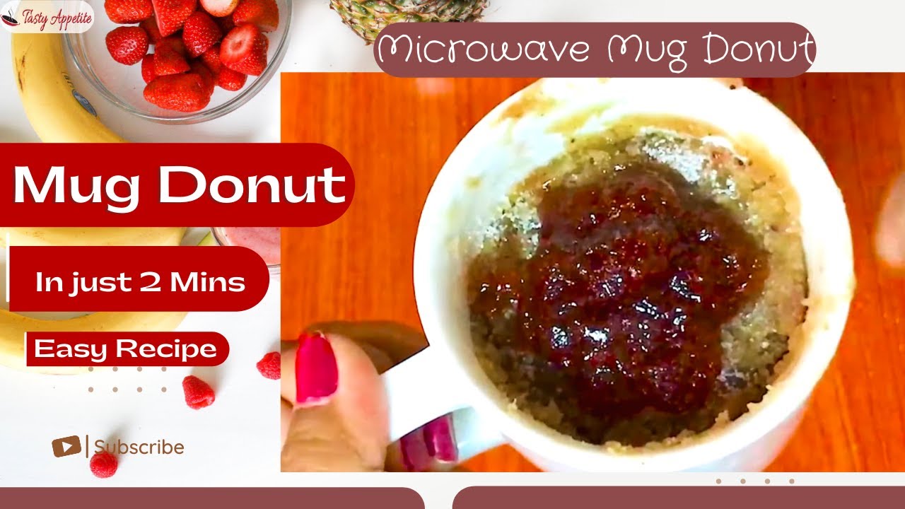 Easy Donut in 2 Mins  | Microwave Donut Recipe | Mug Donut | How to make Donut | Quick & Easy Recipe