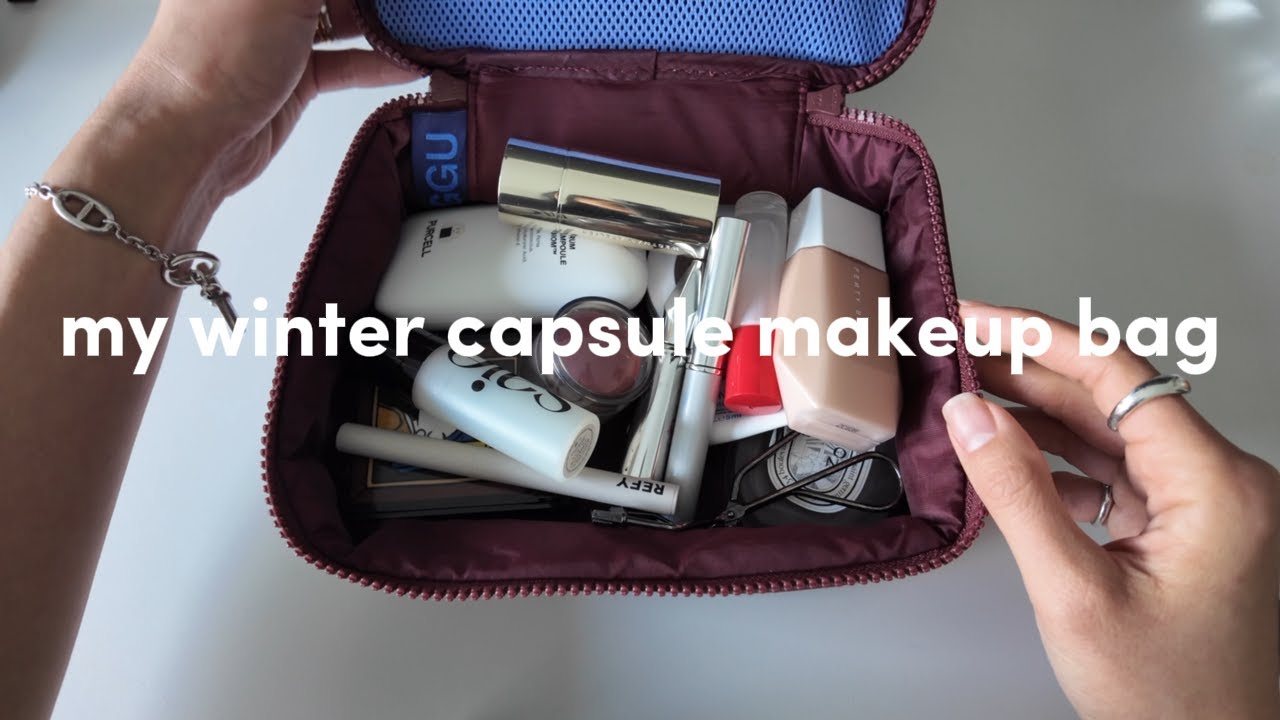 using what you already have and enjoying them | my winter capsule makeup bag