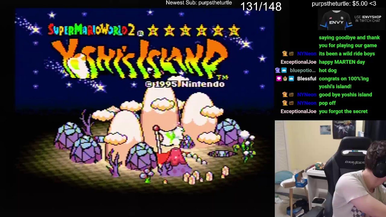 HAPPY MAR10 DAY. FULL 100% PLAYTHROUGH OF YOSHI'S ISLAND !ENVYSHOP