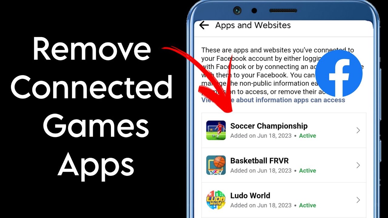How To Remove Linked Games From Facebook | How to Remove Apps Games Connected with Facebook Account