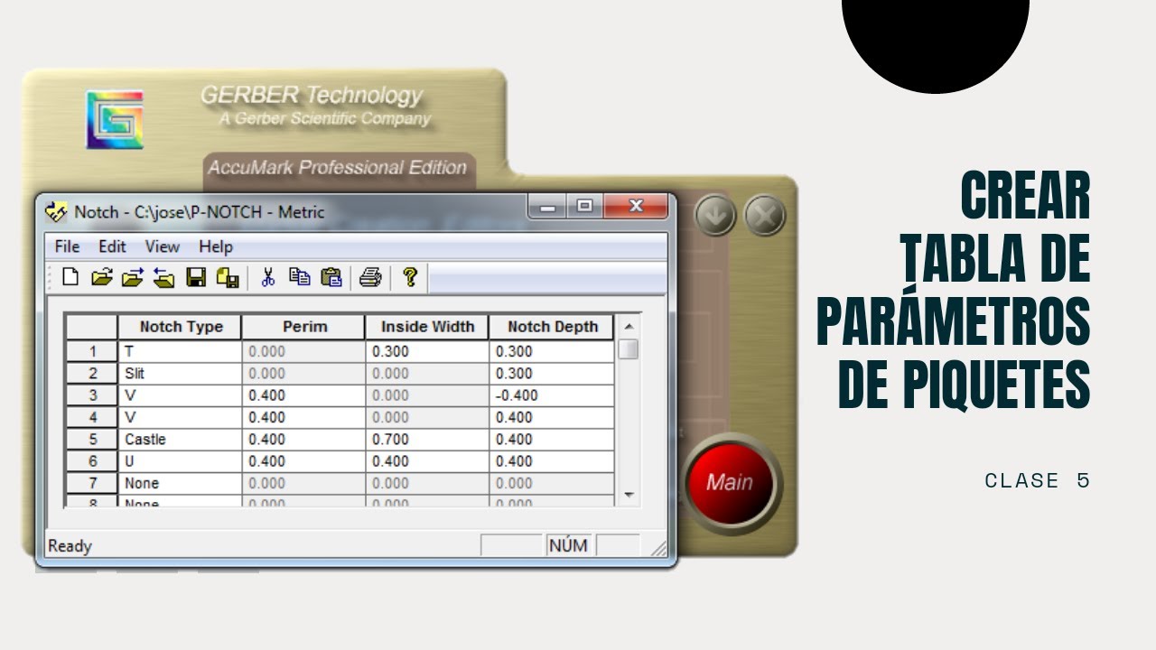 CURSO GERBER ACCUMARK #5  |  Crear Parámetros de Piquetes
