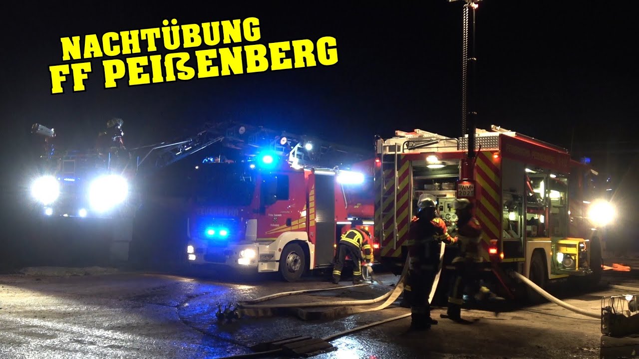 Einsatzfahrten Feuerwehr Peißenberg (komplett) + FF Hohenpeißenberg + FF Böbing zur Großübung