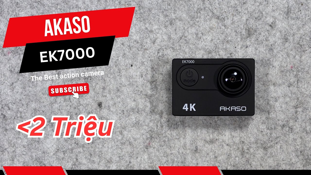 Camera hành trình AKASO EK7000 – Quay 4K 30FPS, chụp 20MP, chống rung EIS, chống nước 40m