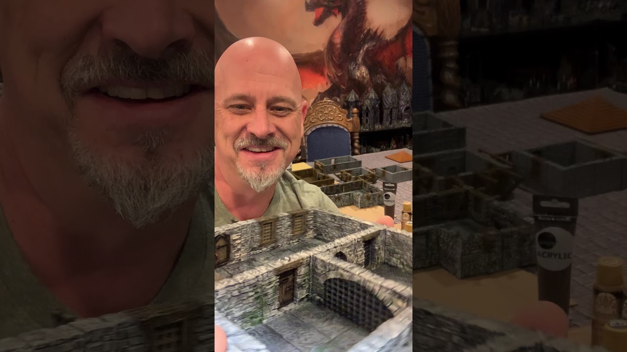 Painting of Clorehaven... City tiles from Printable Scenery.