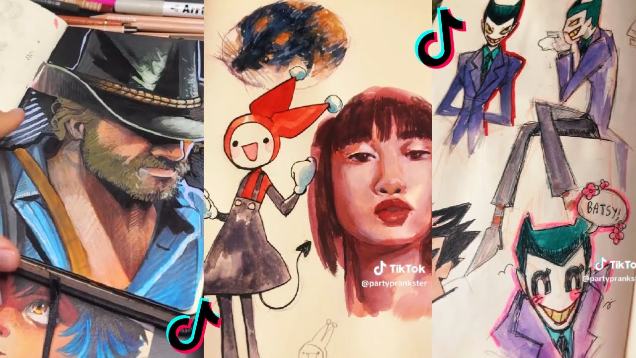 ART SKETCHBOOK 📖🎨 TIKTOK compilation #50