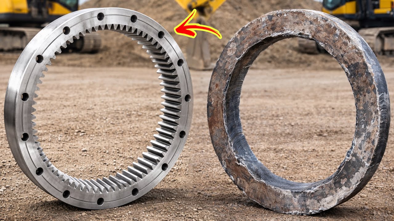 Alloy Steel Full Teeth Ring Gear for Excavator Swing Device | Brand New Made on Lathe Machine