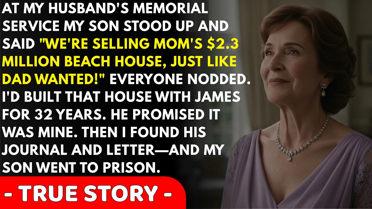At my husband's funeral, my son announced he's selling our $2.3M beach house. Then I...
