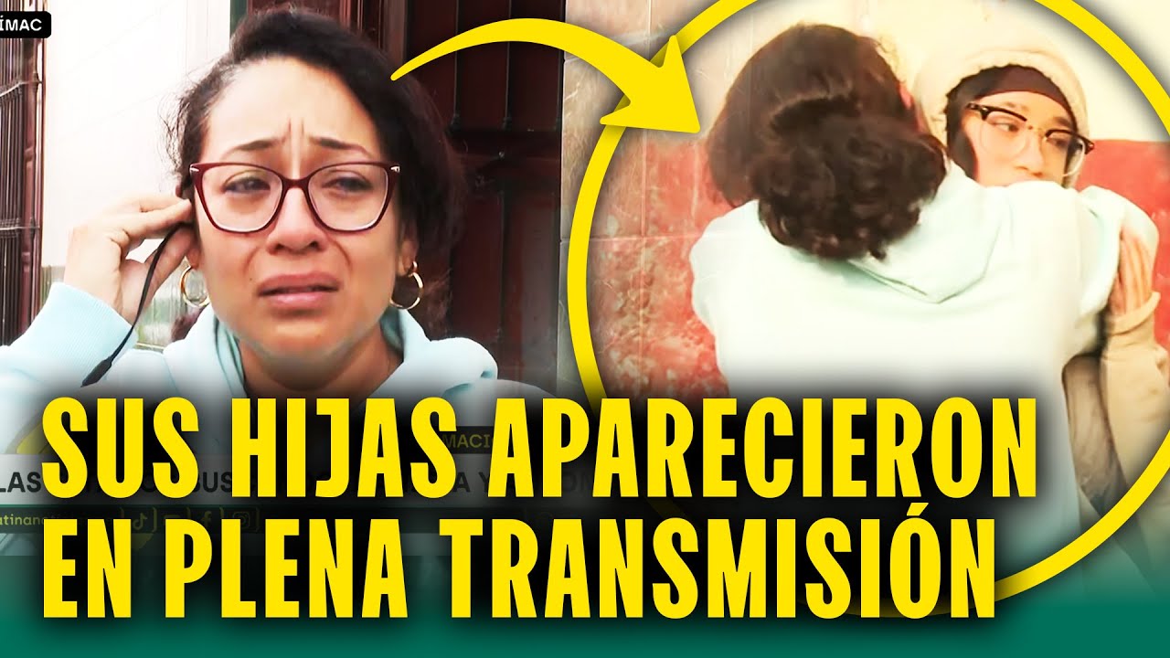 Hermanas desaparecidas se reencuentran con su madre en pleno en vivo