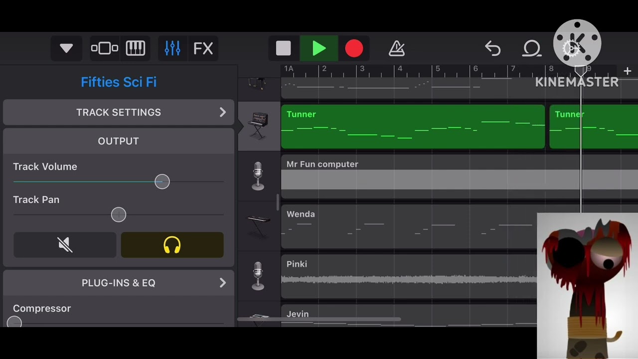 Sprunki sounds recreated in garage band but phase 5
