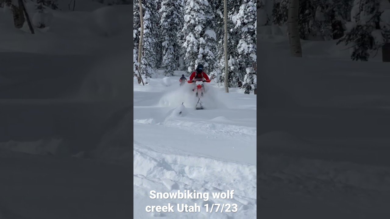 Snowbiking Timbersled riot s Ktm 350xcf #ktm #timbersled #utah #snowbike #winter
