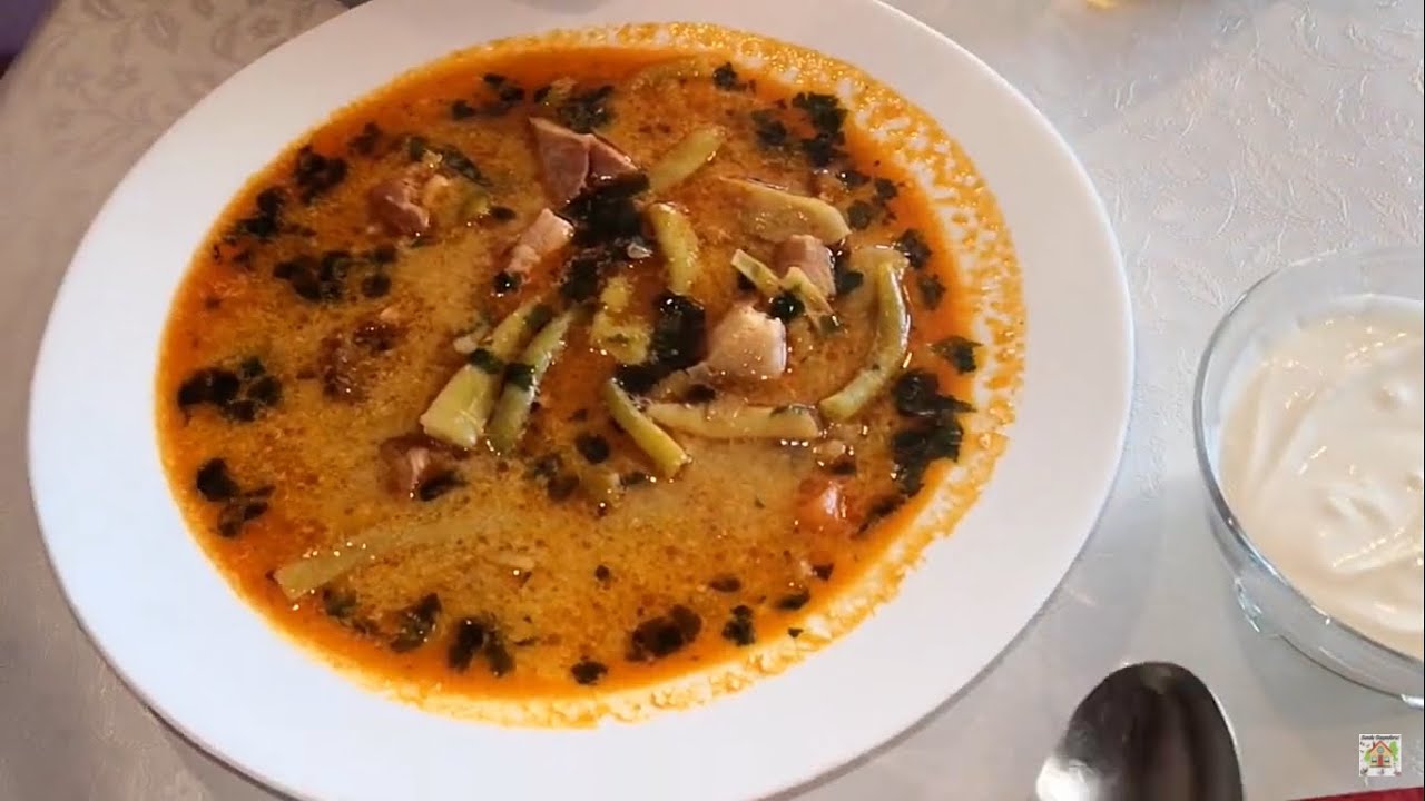 CIORBA DE PASTAI CU SMANTANA SI AFUMATURA - RETETA TRADITIONALA