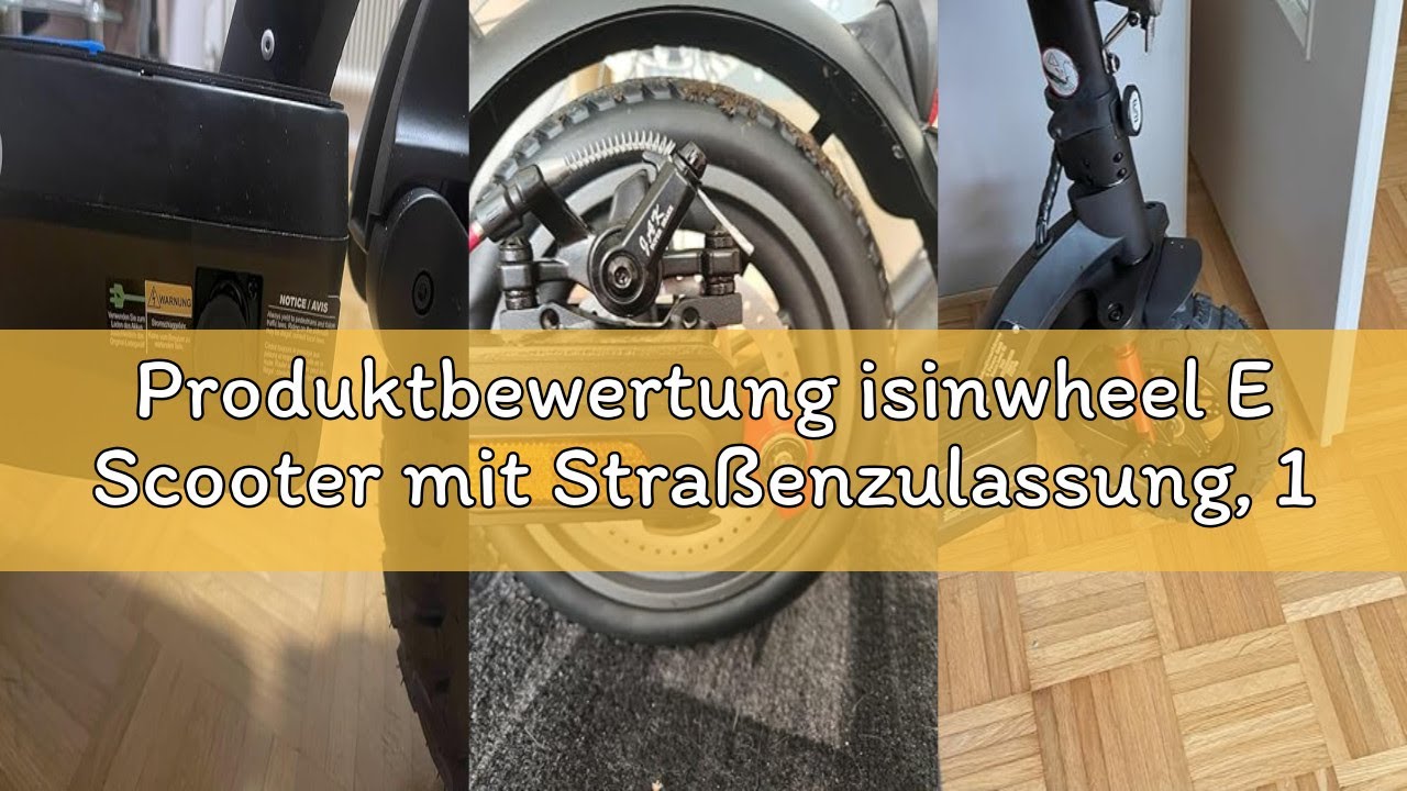 Produktbewertung isinwheel E Scooter mit Straßenzulassung, 11/10 Zoll E-Roller MAX 15Ah 70/40 KM Rei