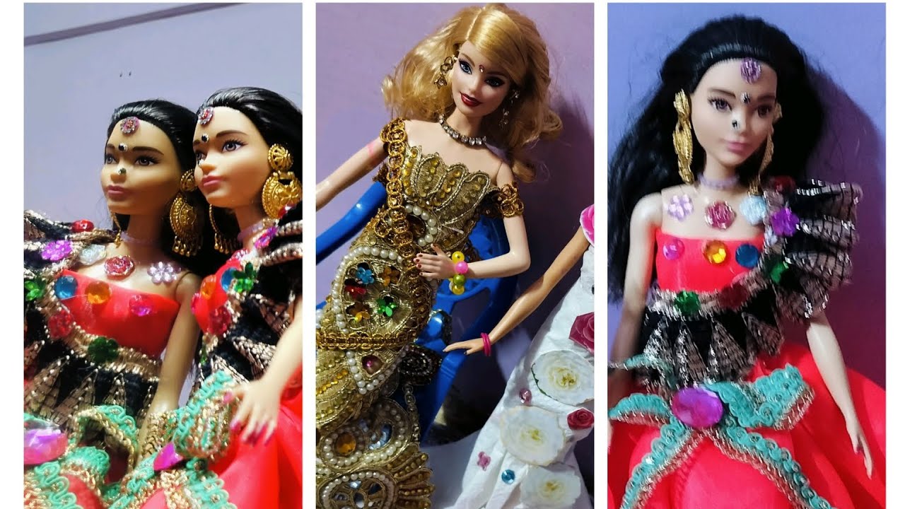 Barbie ready to birthday 👗2 style/makeover transformation 2-style #barbie #fashion