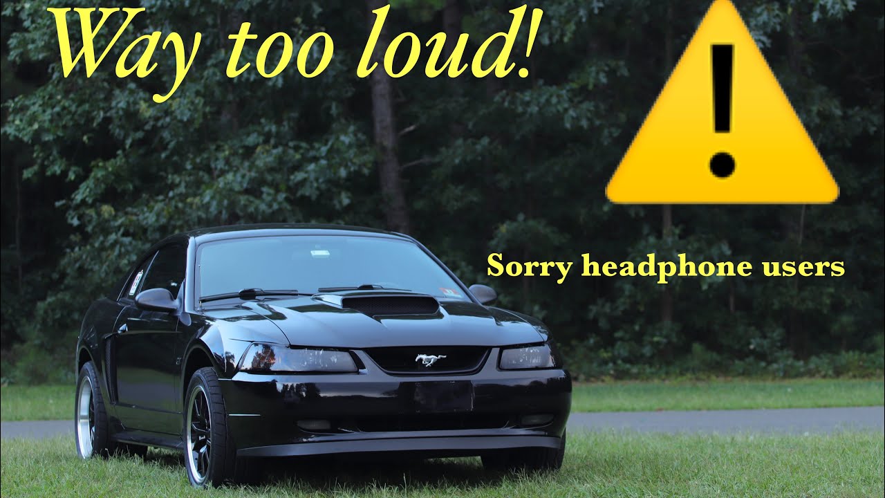 1999-2004 Mustang GT BBK off-road x-pipe install and sound clip! (Too loud)