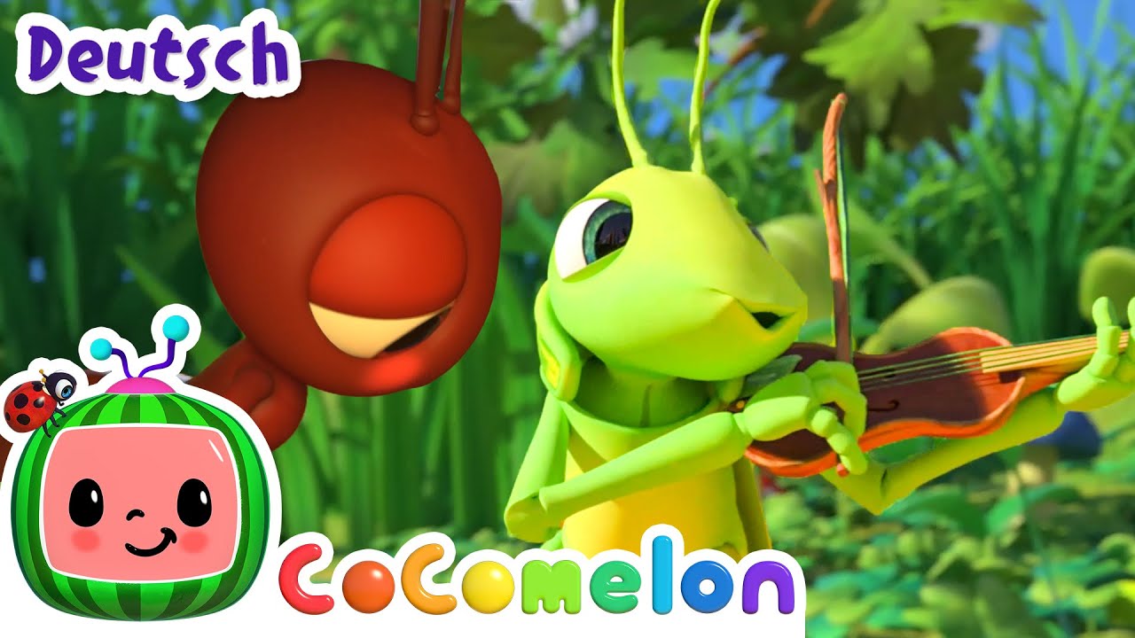 Das Grashuepfer Lied | | CoComelon - JJ's Animal Time Deutsch | Cartoons und Kinderlieder