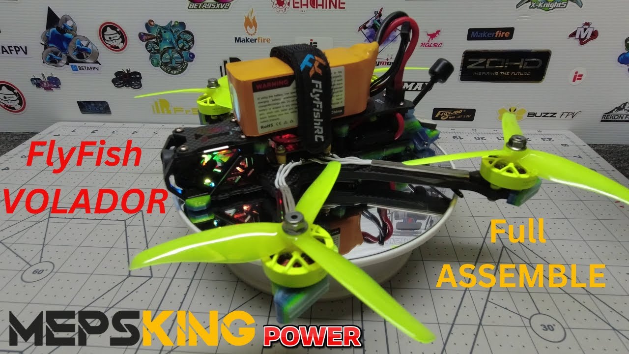 FlyFISH Volador 2 FULL build - MEPS FC, ESC, MOTORS, PROPS - RESULTS ??