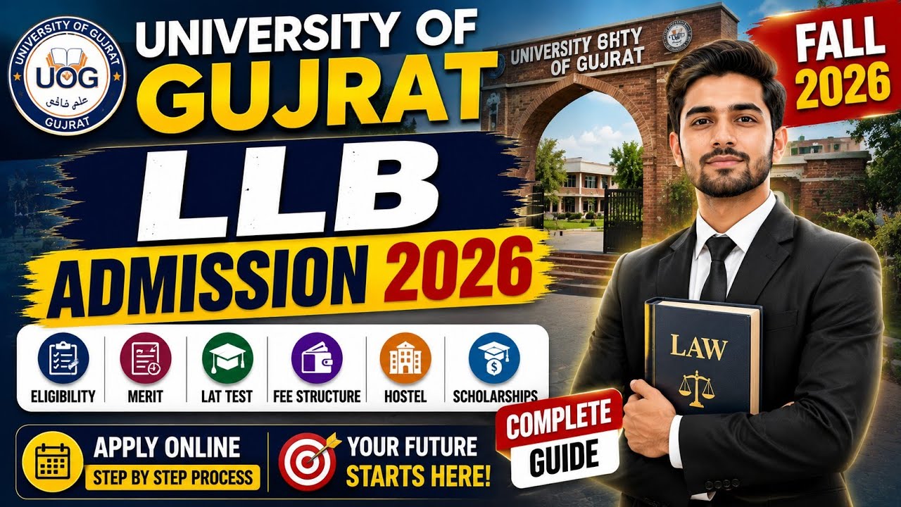 University of Gujrat (UOG) LLB Admissions Fall 2026 | Law Admission 2026