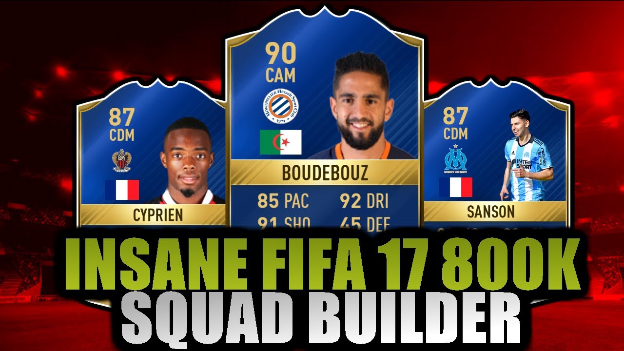 INSANE 800K TOTS FUT CHAMPS FIFA 17 SQUAD BUILDER! - FIFA 17 SQUAD BUILDERS