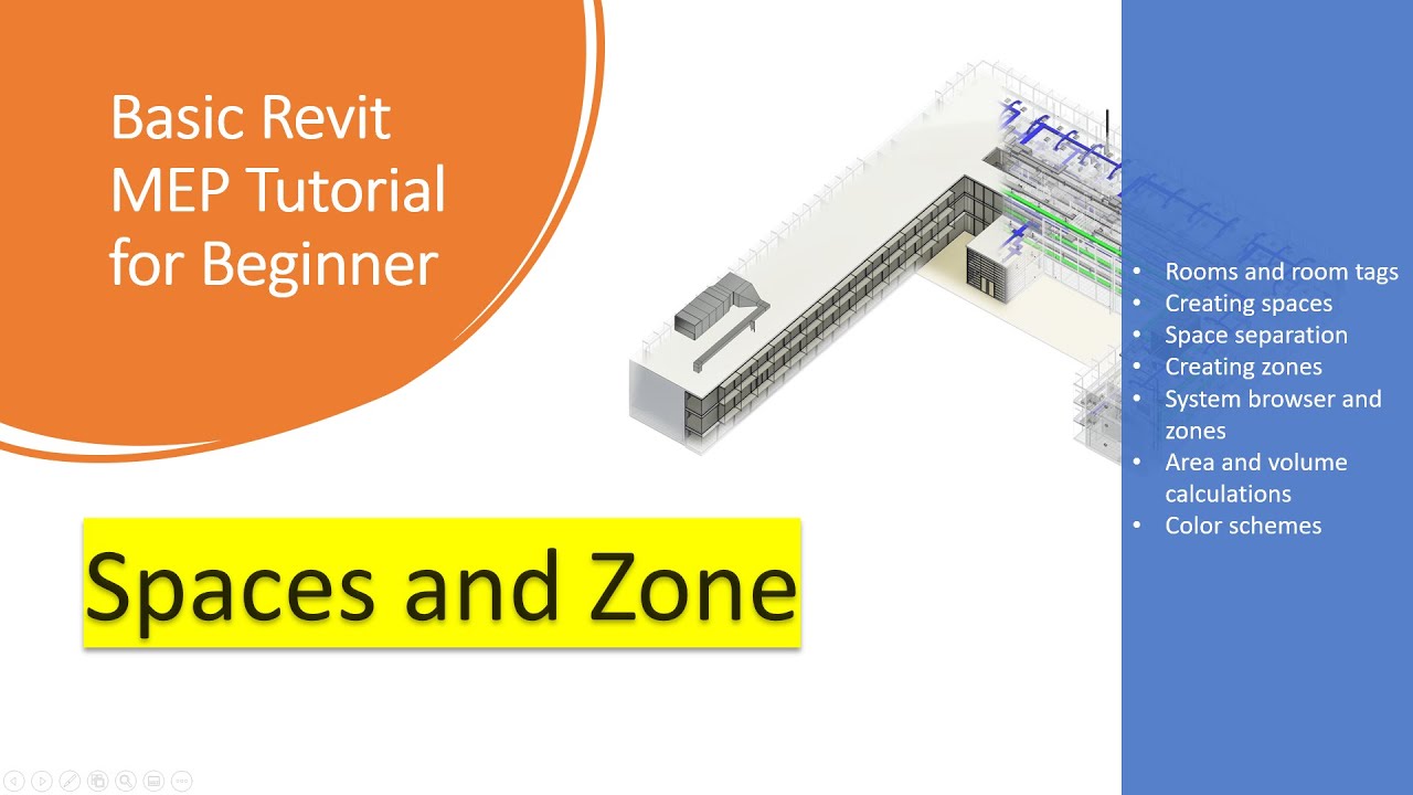 Revit MEP Tutorial 11 : Space and Zones