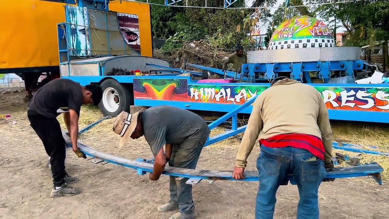 Armando el juego mecánico HIMALAYA EXPRESS ¿Cómo se instala un juego mecánico? 