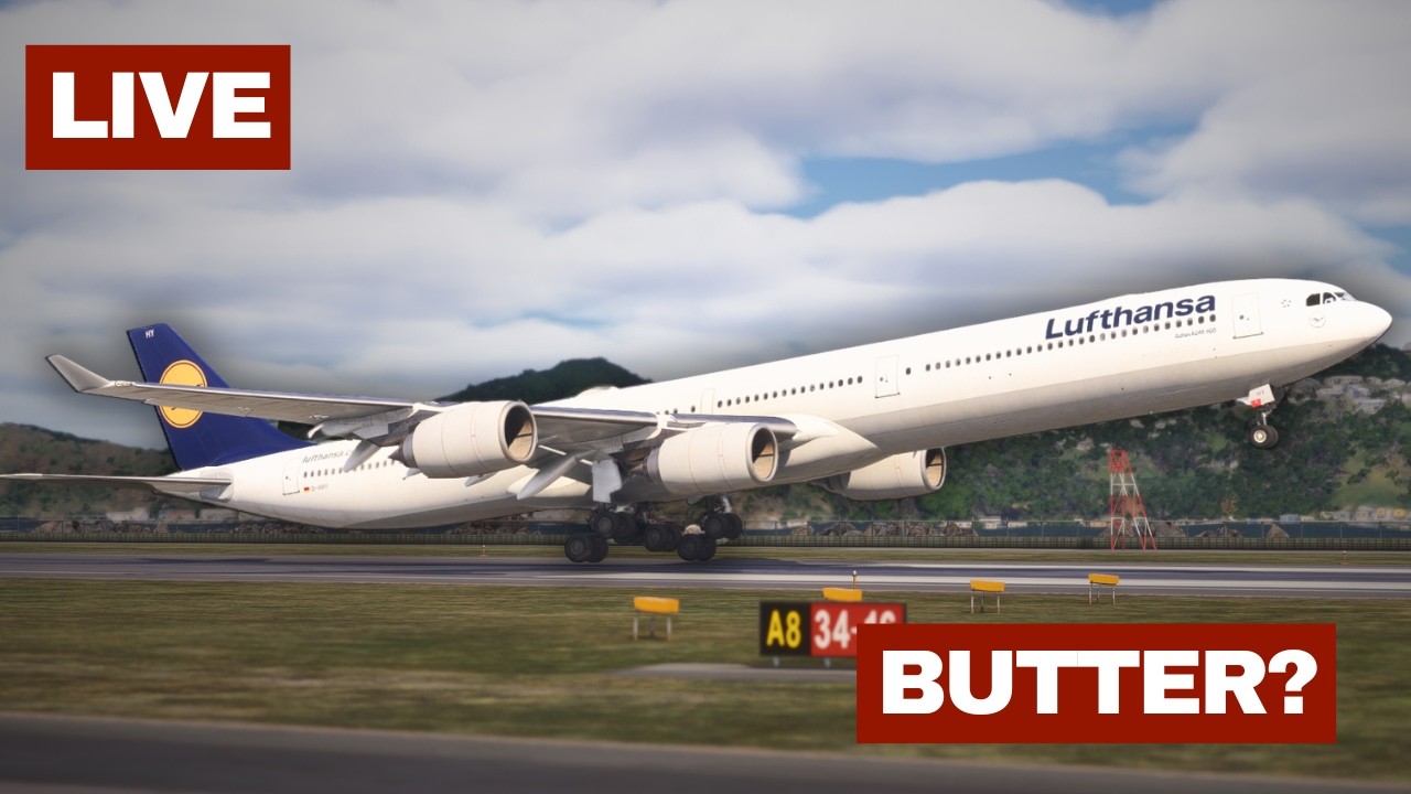 The A340-600 WILL SUFFER ON VATSIM (hard landing)