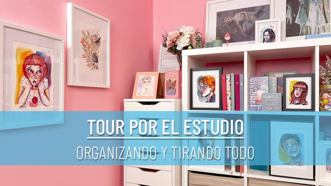 TOUR POR EL ESTUDIO | Organizando y HACIENDO PURGA | Meses de PURA INACTIVIDAD Y DEJADEZ