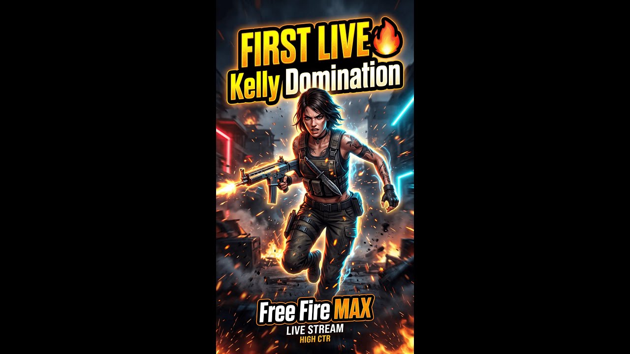 🔥 FIRST LIVE STREAM | Kelly Speed Rush Gameplay | Free Fire MAX
