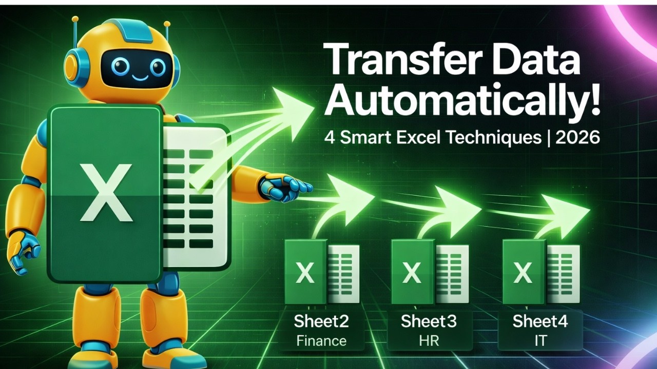 🔥 ChatGPT + Excel Automation | 4 Methods Transfer Data to Multiple Sheets (Formulas, Macros & Pivot)