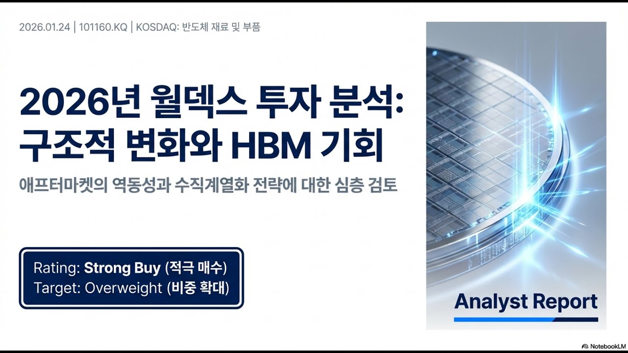 월덱스 투자 분석: HBM 시대의 구조적 성장과 기회
