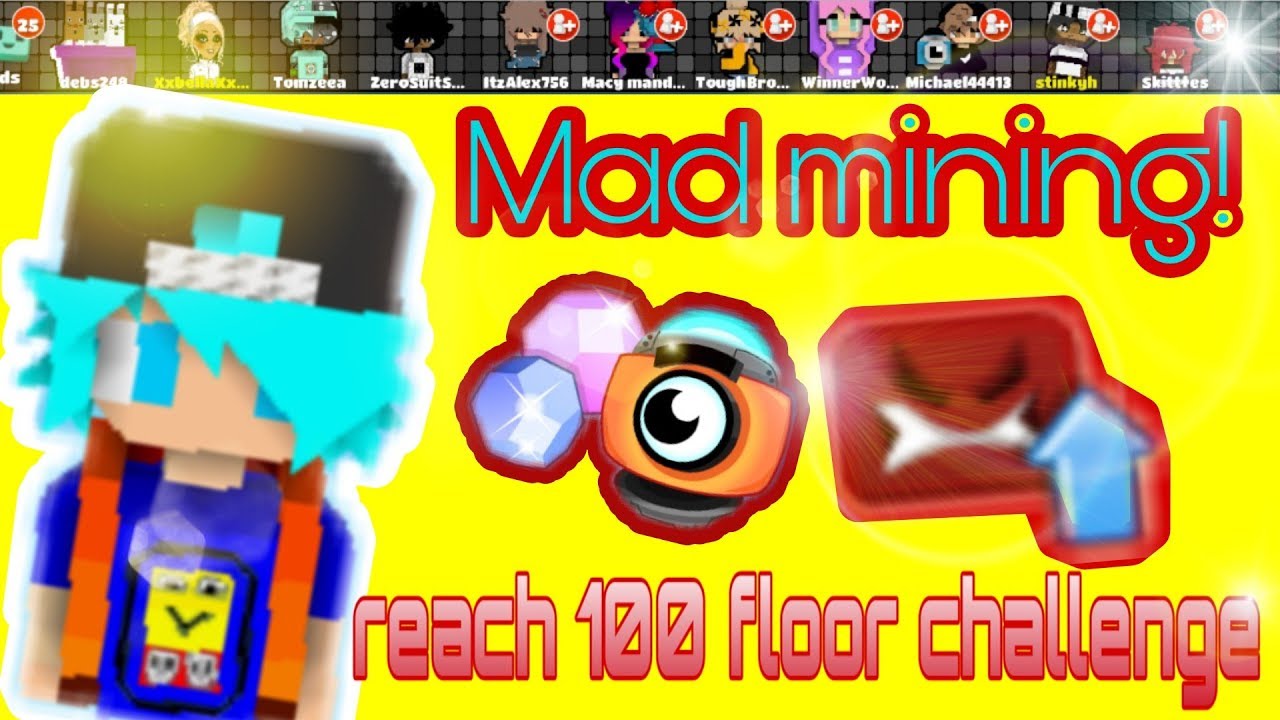 Blockstarplanet- Solo Mad Mining reach 100 lvl challenge!