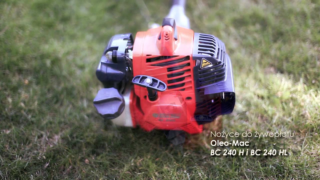 Oleo-Mac nożyce do żywopłotów BC 240H i BC 240HL.