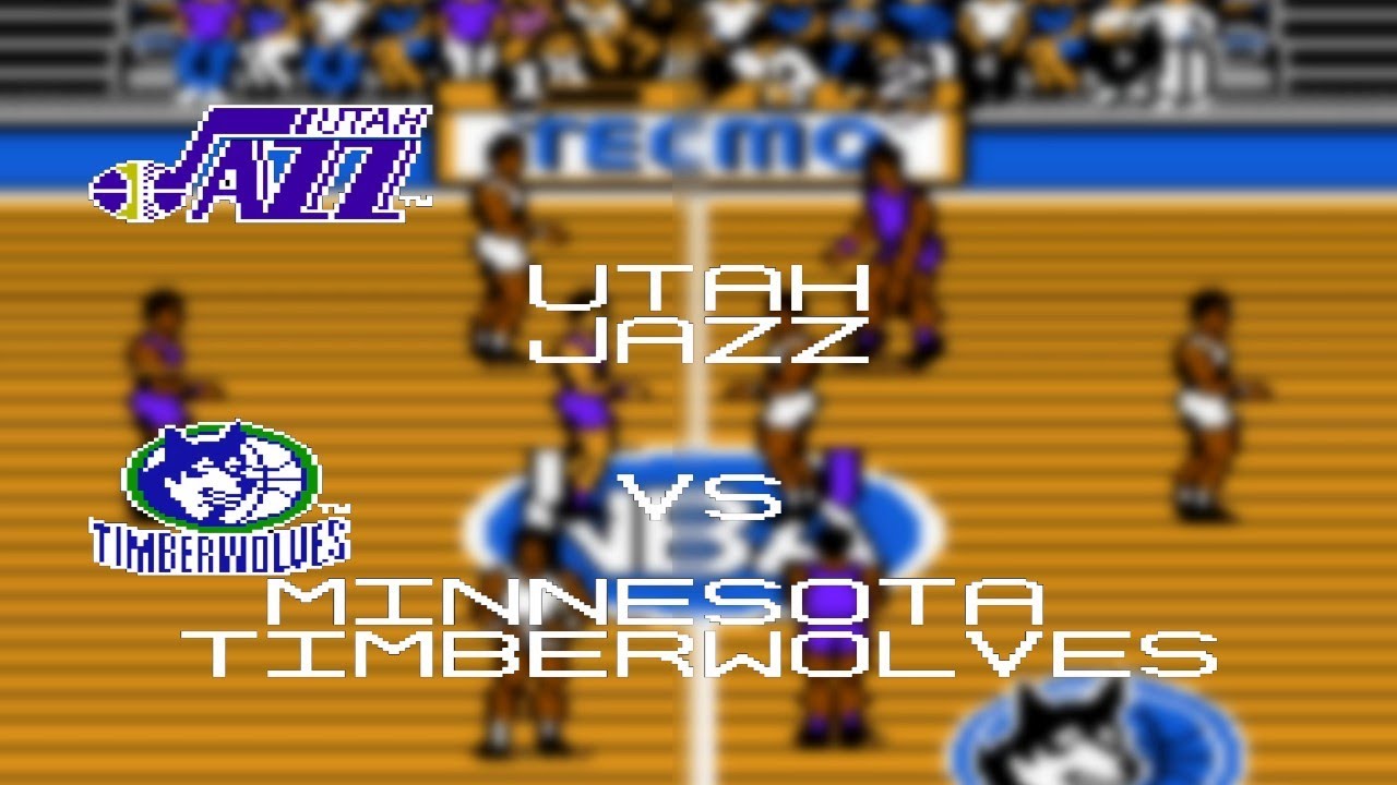 Utah Jazz at Minnesota Timberwolves | November 1st, 1991 | 1991 Season Sim | Tecmo Basketball (NES)
