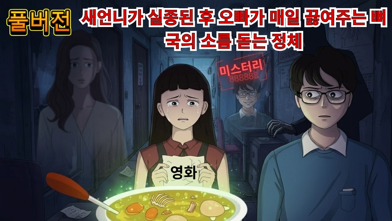 [공포 애니] 새언니가 실종된 후 오빠가 매일 끓여주는 뼈국의 소름 돋는 정체