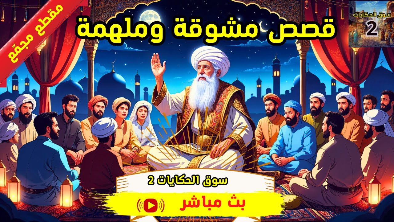 نسخة من بث مباشر ، قصص مصورة مشوقة، (مقطع مجمّع) ، ضع السماعات واستمع،  سوق الحكايات 2