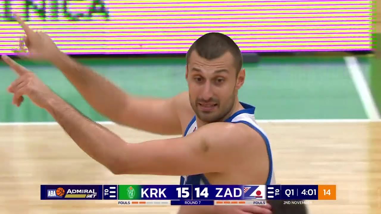 AdmiralBet ABA League 2024/25, Round 7 match: Krka – Zadar (2.11.2024)