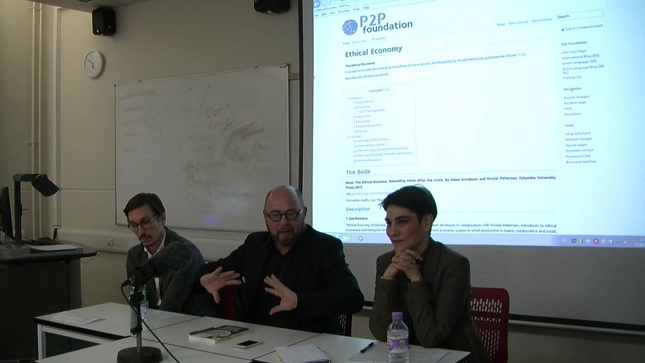 Guest Speaker Prof. Adam Arvidsson - The Ethical Economy