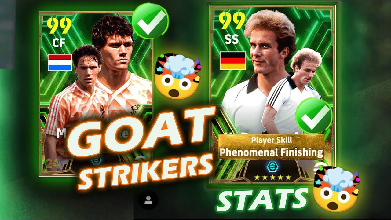 eFootball Exclusive: Van Basten & Rummenigge - Max Stats, Release Date, and More