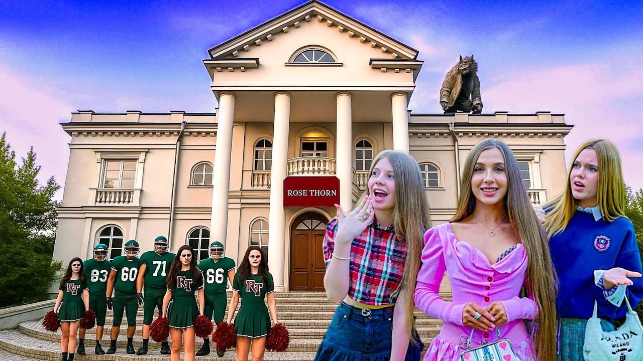 Vi började på en MYSTISK SKOLA 😨 Där finns en varulv och en fruktansvärd förbannelse |  Söta Diana