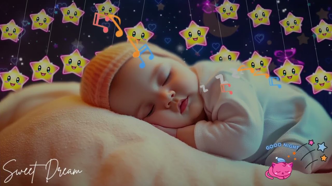 Mozart Brahms Lullaby 💤 Soothing Baby Music🎵 Sleep Instantly in 3 Minutes 🌙 Instant Relaxation