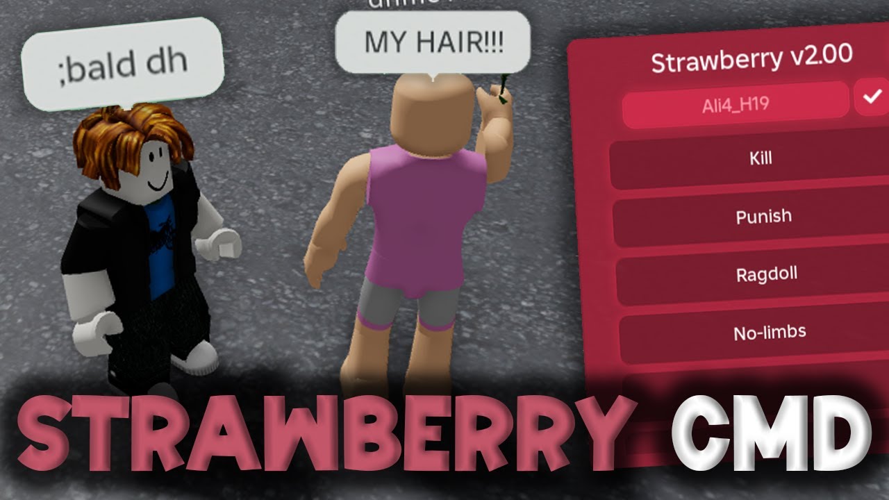 StrawberryCMD FE Script Hub Showcase - ROBLOX EXPLOITING