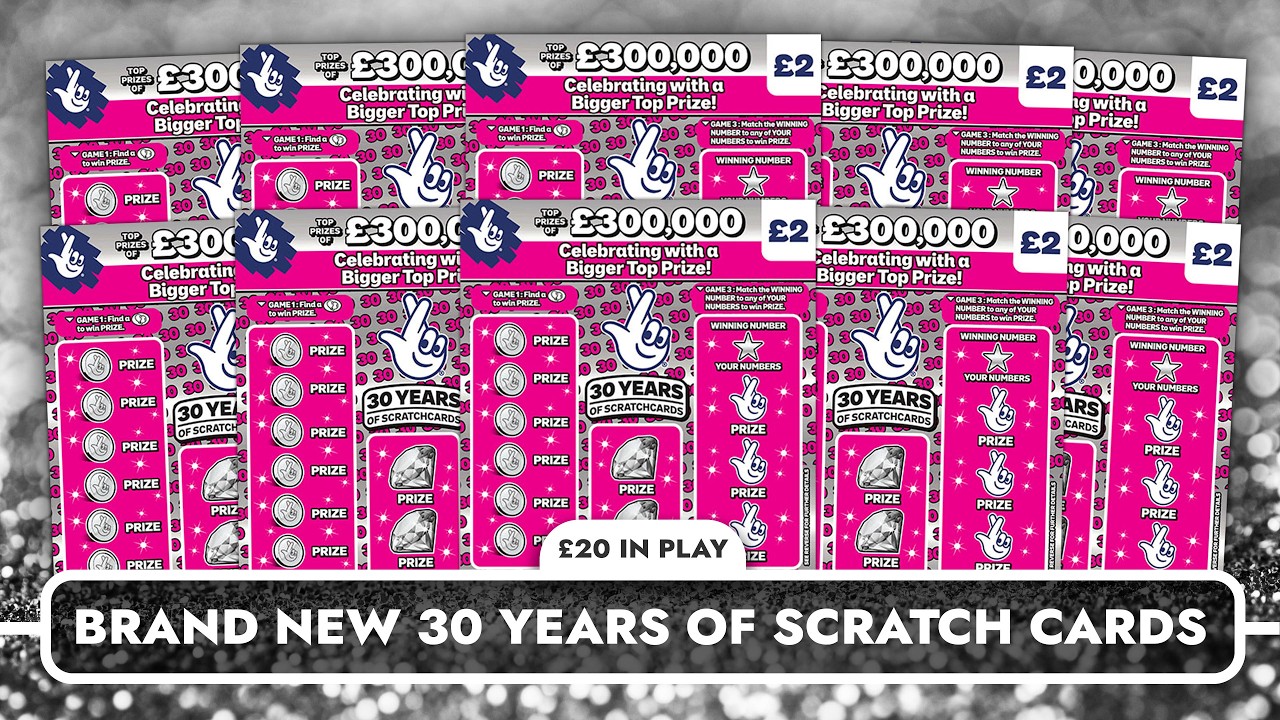 BRAND NEW 30 YEARS OF SCRATCH CARDS  🔥🔥 &pound;20 Of Scratch Cards 🔥🔥 #scratchcards #win #new