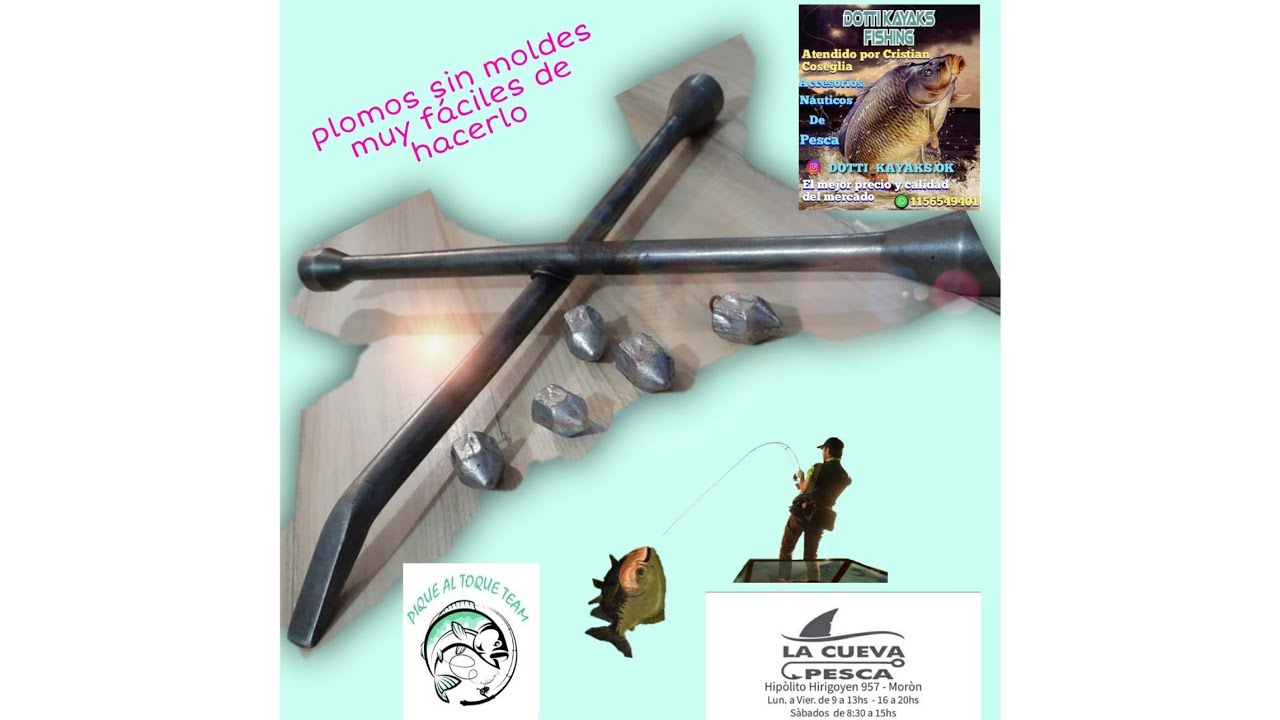 Plomadas sin moldes muy f&aacute;cil de hacerlo