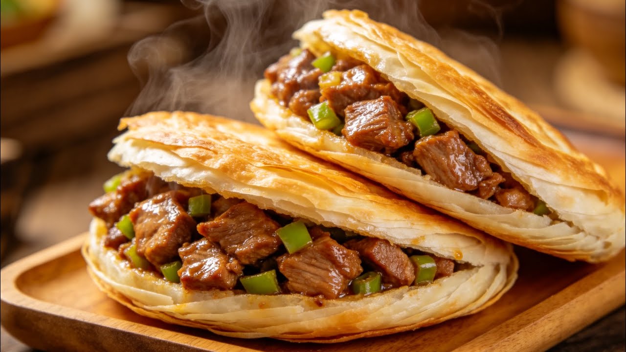 ❇️ 中國漢堡-Chinese hamburger/剁肉解壓/煙火氣♨️