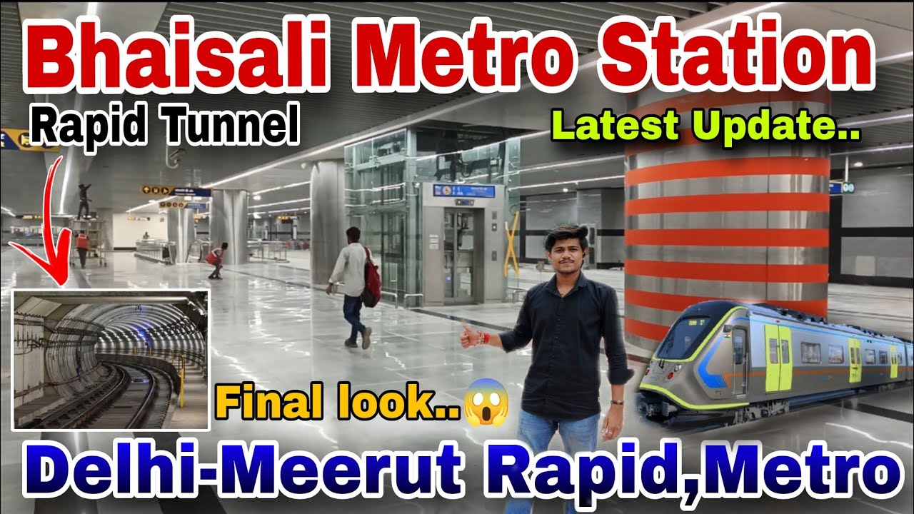 Welcome Meerut Metro | Bhaisali rrts Station | Delhi Meerut RRTS Rapid train |namo Bharat train