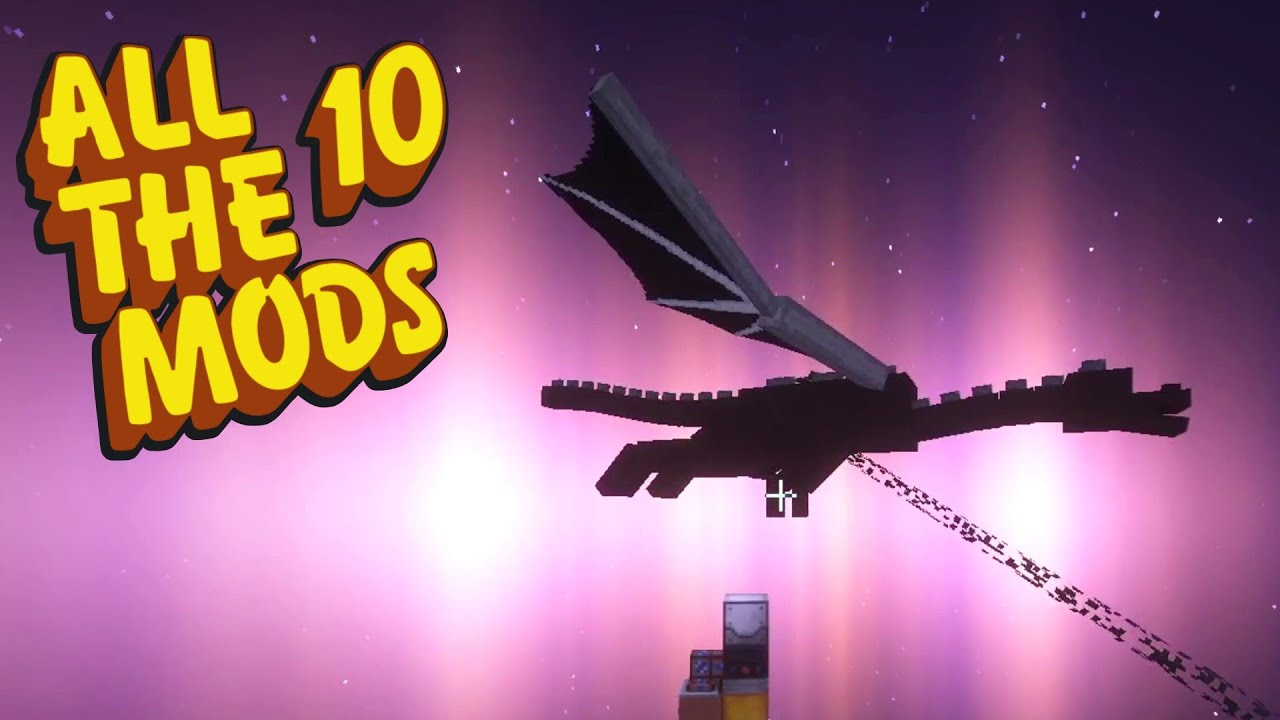 Ambering the Ender Dragon in ATM 10 No Commentary Minecraft Mod Pack
