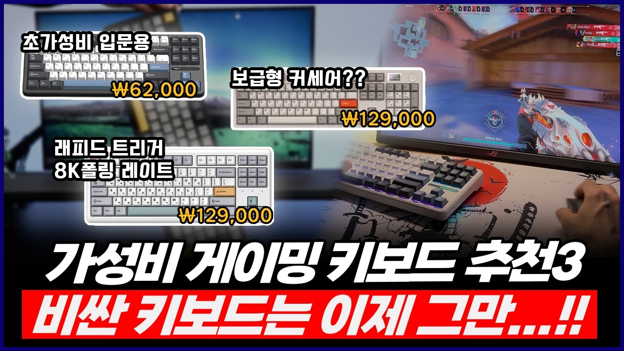 2025 게이밍 키보드 추천 | 비싼 키보드는 이제 그만..!! | 다얼율 A104 PRO 8K, 아콘 M1 프로, F87 PRO