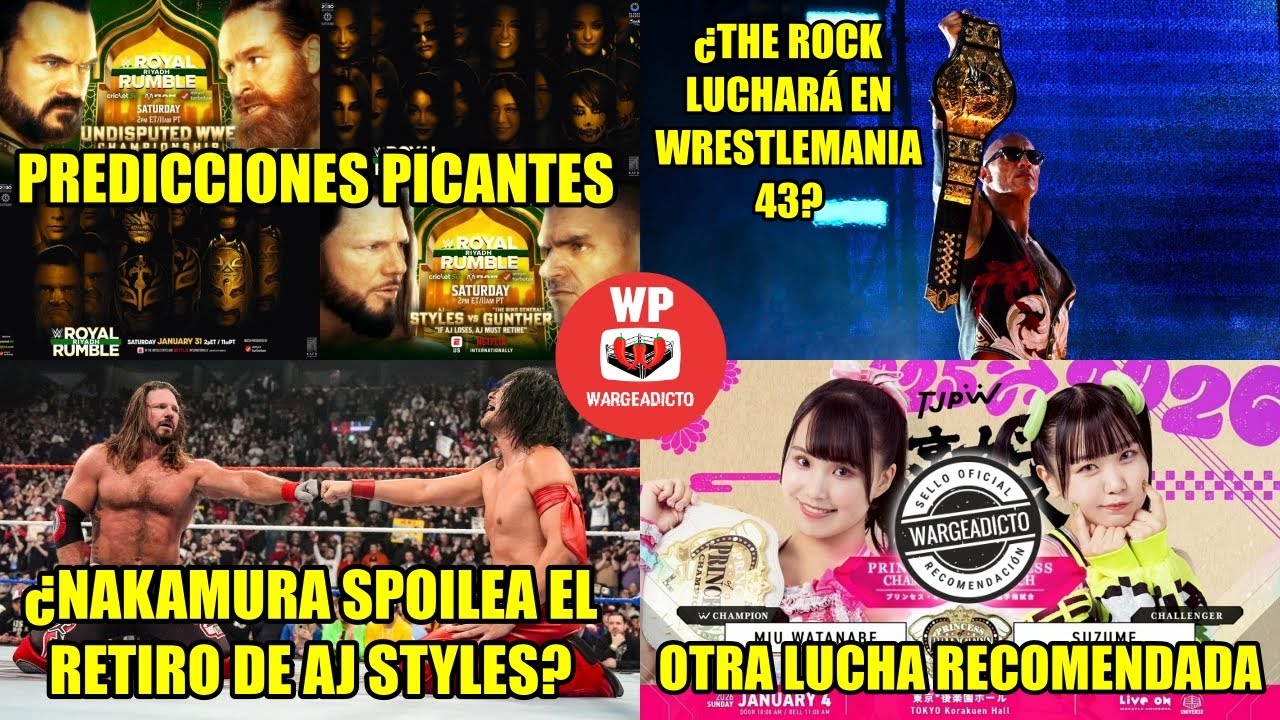 Wrasleen Picante 28 de Enero de 2026 - Predicciones Picantes: WWE Royal Rumble 2026